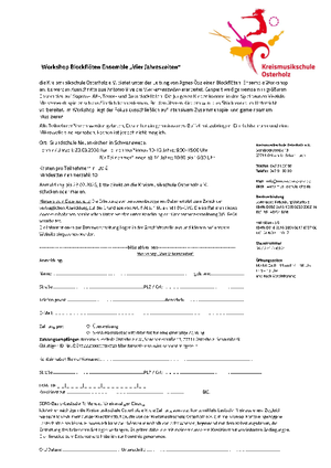 Anmeldeformular Blockflötenttag