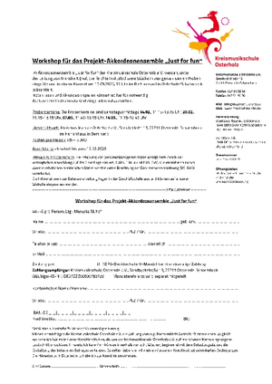 Anmeldung für den Akkordeo Workshop